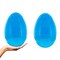 Set of 2 Blue Giant Jumbo Large Size Fillable Plastic Easter Eggs 10 Inches